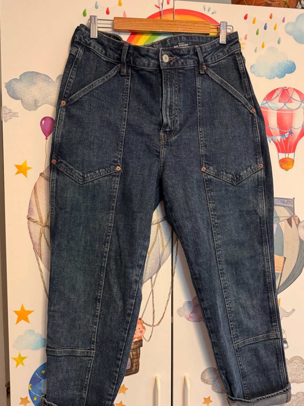 Old Navy utility jeans like new size 14